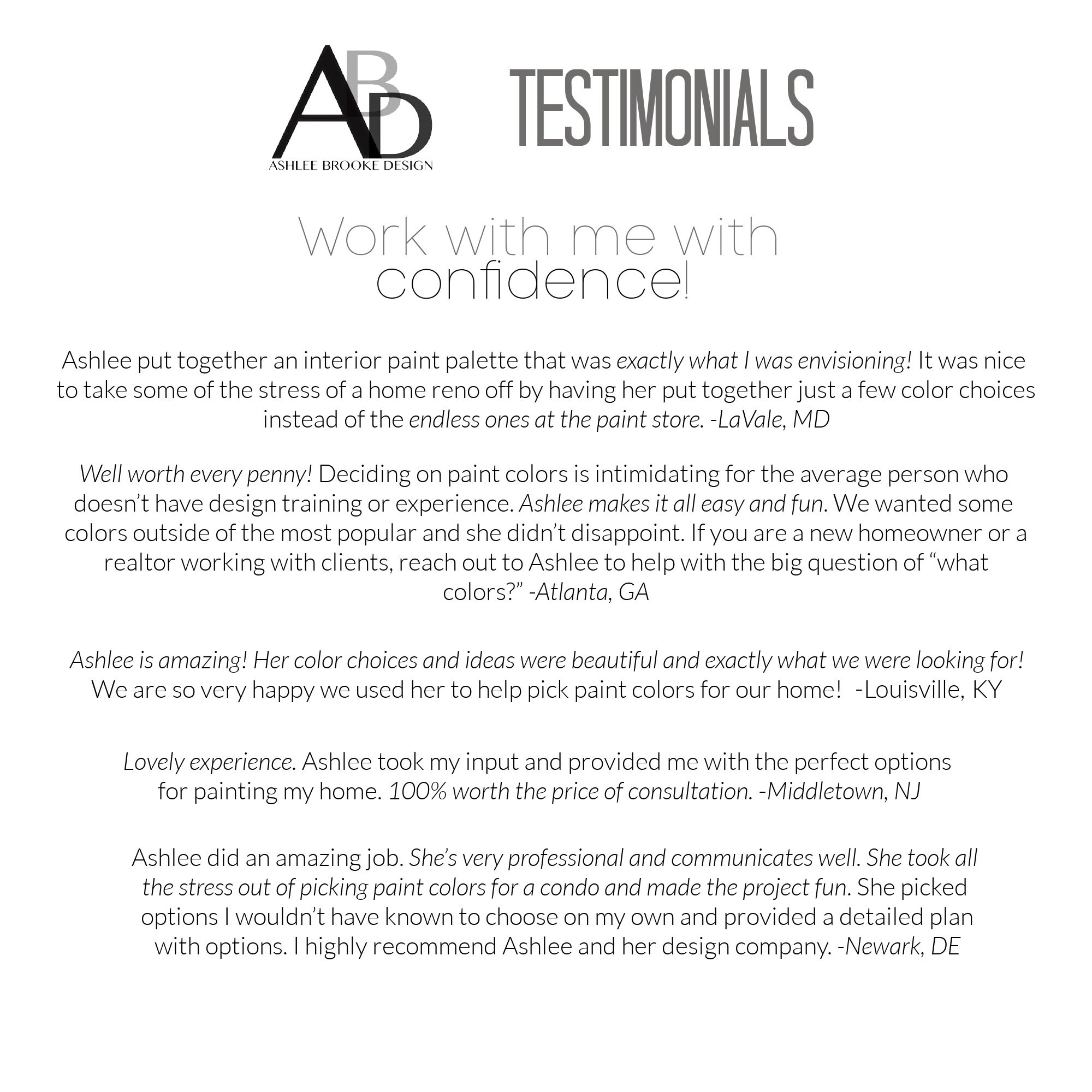 CUSTOM Whole Home Interior Paint Color Consultation Interior Designer