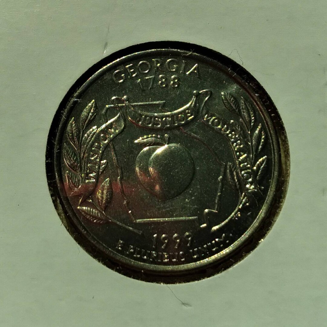 Mint State 1999D Peach Quarter Etsy