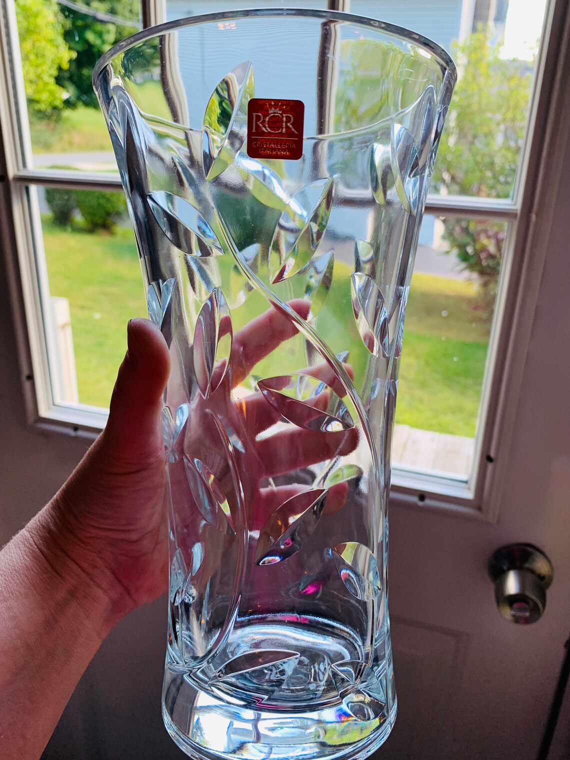 Royal Crystal Rock RCR vase Crystal Italian Laurus vase Etsy