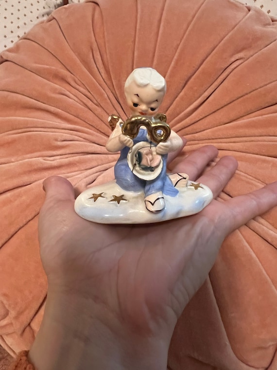 Vintage Lefton Libra Zodiac Ceramic Figure Your Lucky Star Etsy
