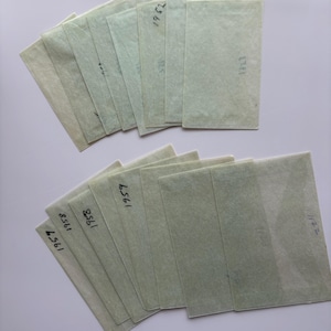 Lot of Vintage Glassine Envelopes Small & Medium 1940s-50s | Antique Transparent Paper Ephemera for Stamps, Junk Journaling, etc