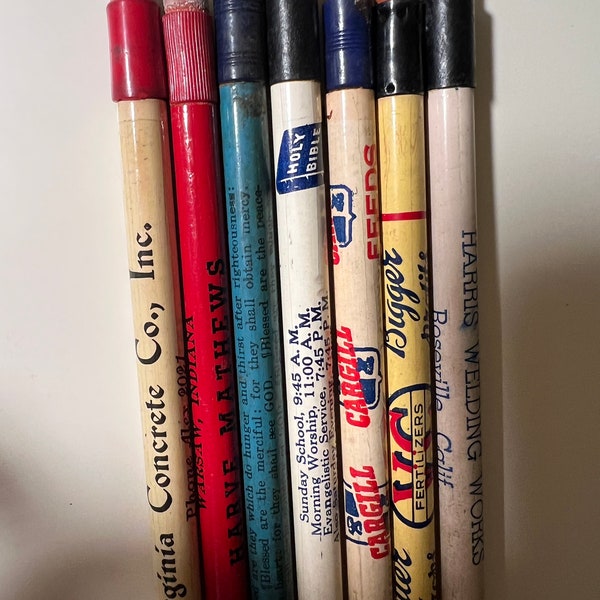 Vintage 1940s Patriotic WWII era Pencil Sets Advertising