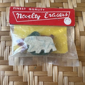 Vintage NOS Novelty Eraswers