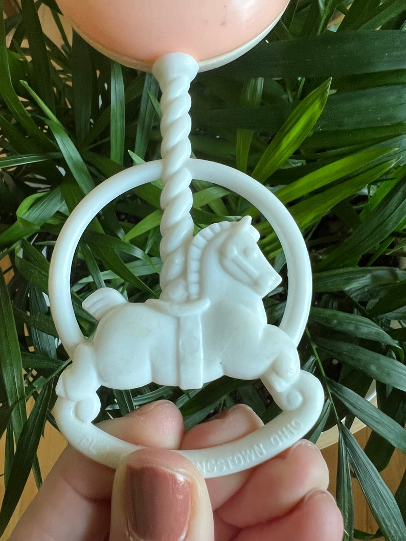 Rocking Rattle Vintage Plastic Kitschy Faced Rattle - Etsy