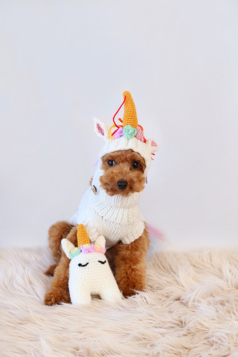 Unicorn Dog Snood Dog Unicorn Horn Halloween Dog Hat Etsy