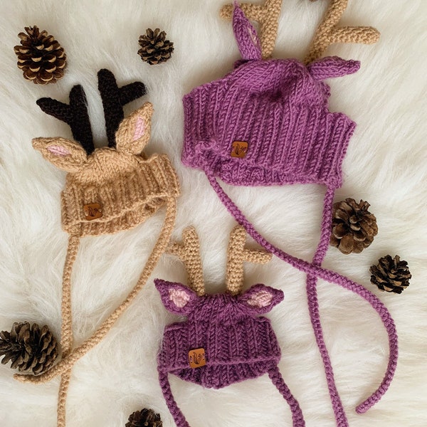 Knitted Dog Hat Etsy