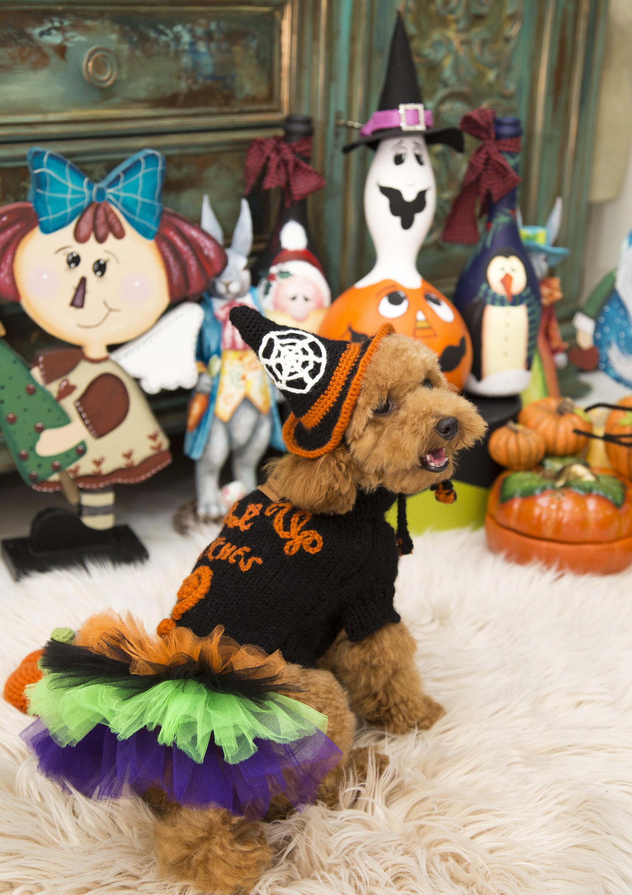 Witch Dog Hat Mini Witch Dog Hat Halloween Pet Hat Witch Etsy