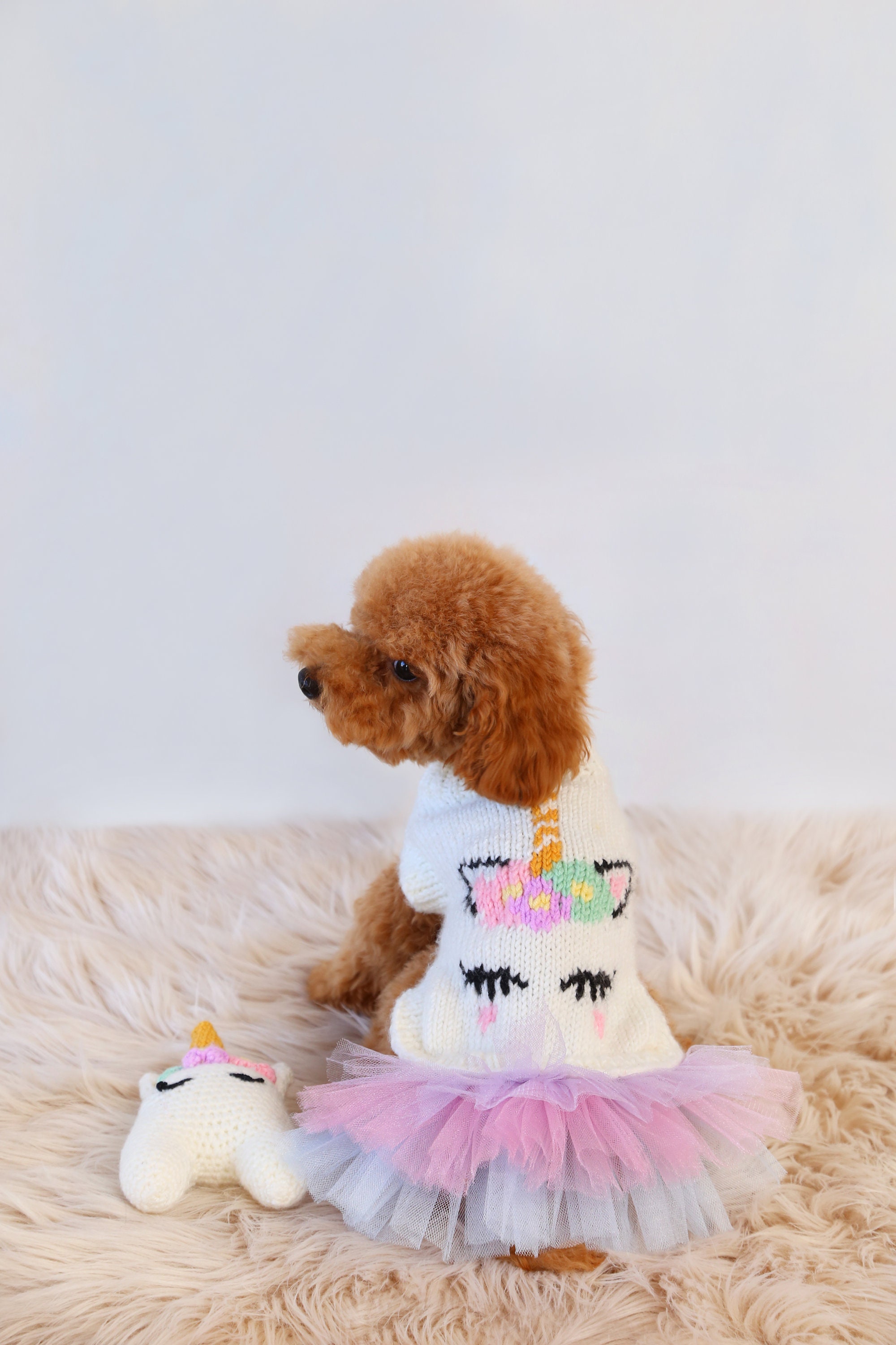 Unicorn sweater for dogs sales