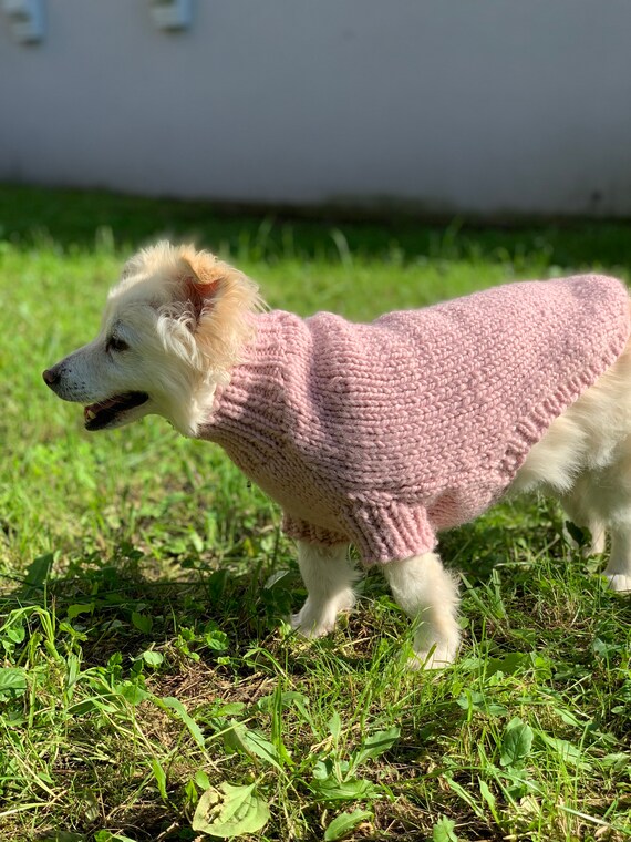 Chunky Dog Sweater Thick Dog Sweater 