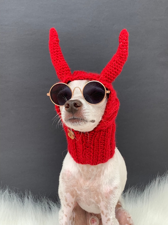 Adult Children Winter Warm Hats Halloween Funny Demon Horn Knitted