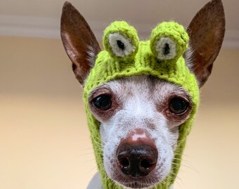 Niedlicher Frosch Hundepullover - Halloween Kostüm Für Kleine Hunde 9-12 Pfund