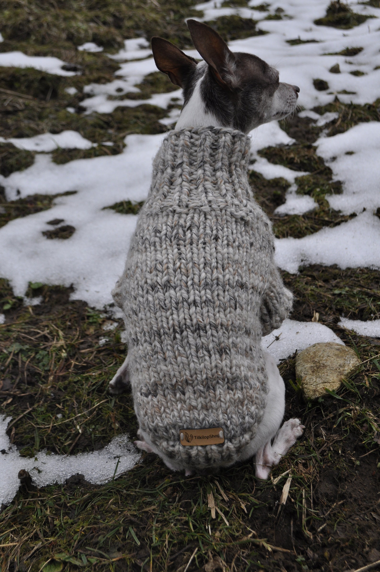 Thick Dog Sweater Turtleneck Dog Sweater Warm Puppy Jumper Etsy