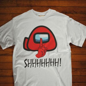 Unter uns Charter Shhhhh Unisex TShirt, lustig unter uns Shirt, unter uns Shirt, Betrüger unter uns T-Shirt, Crewmate T-Shirt, Videospiel, Gamer,