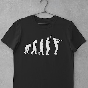 Evolution Clainet Shirt, Unisex Clarinet Shirt, Clarinet Player T Shirt, Clarinet Player Gift, Clarinet section Shirt, Funny Clarinet Shirt