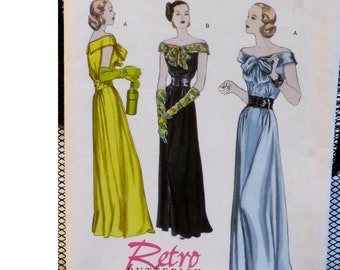 40s evening wear