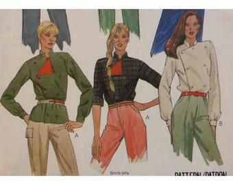 McCalls 7760 Double Breasted Western Shirt Pattern, Unisex, Mens Medium 38- 40 Chest