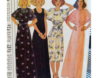 McCalls 5872 Sleeveless Dress Pattern, Double Shaped Collar, Detachable, Maxi/ Midi, Tie Belt, UNCUT Size 20.5 22.5 24.5