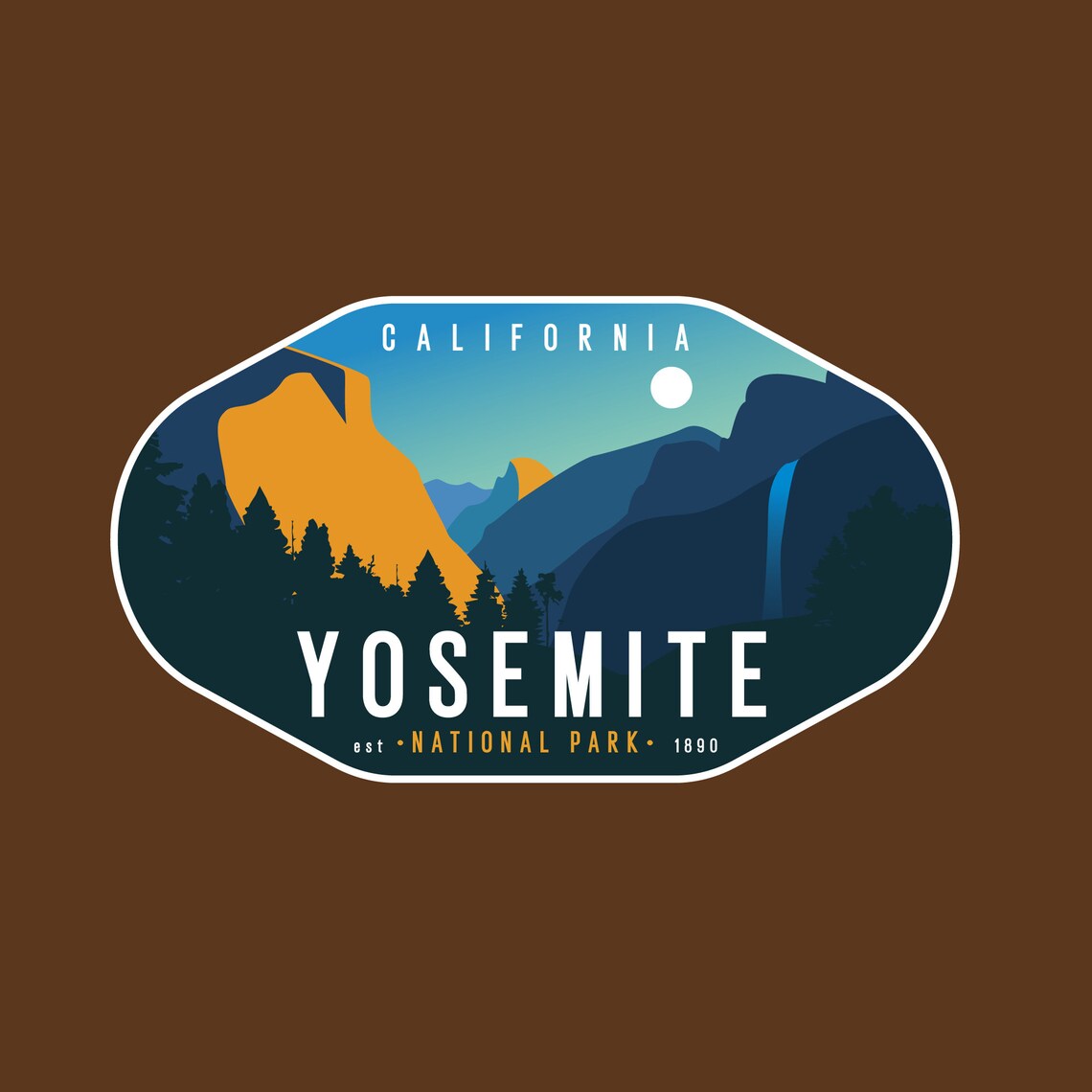 Yosemite National Park Decal Sticker Etsy