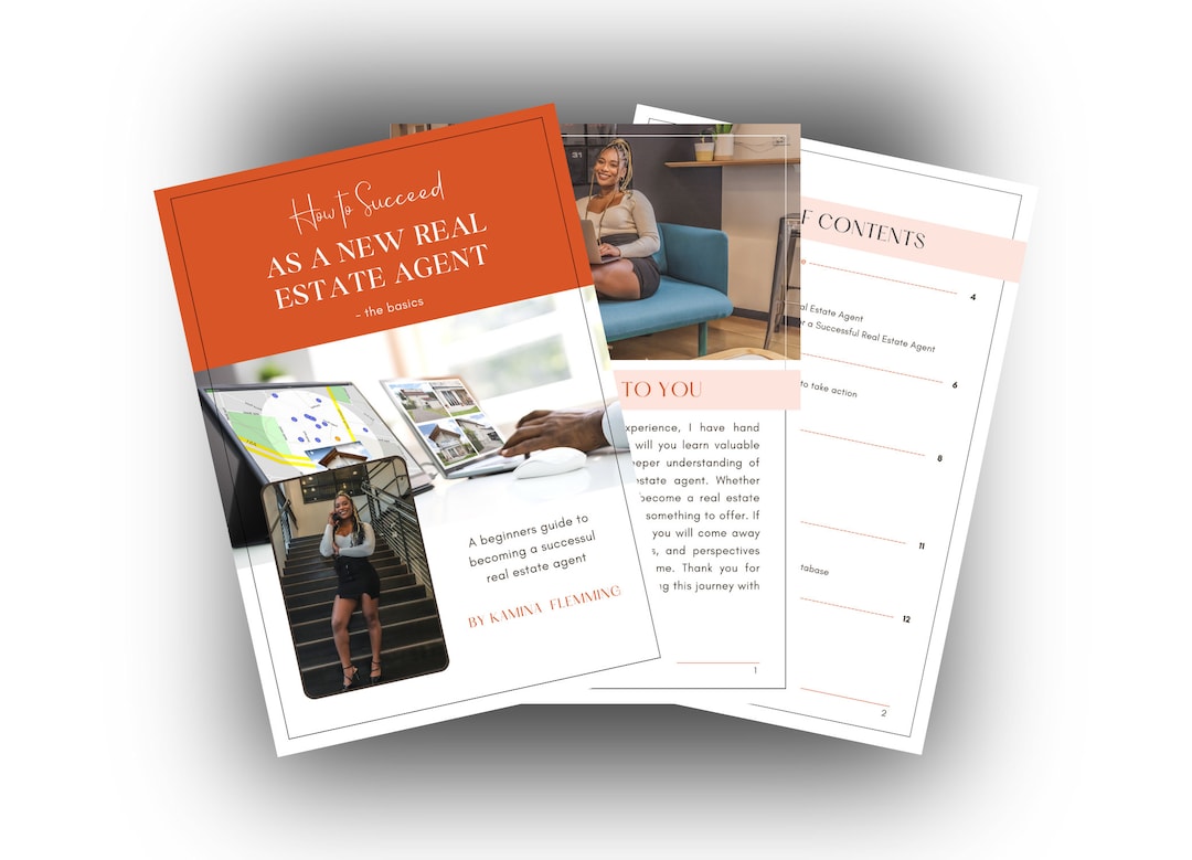 How to Succeed as A New Real Estate Agent Guidebook Etsy