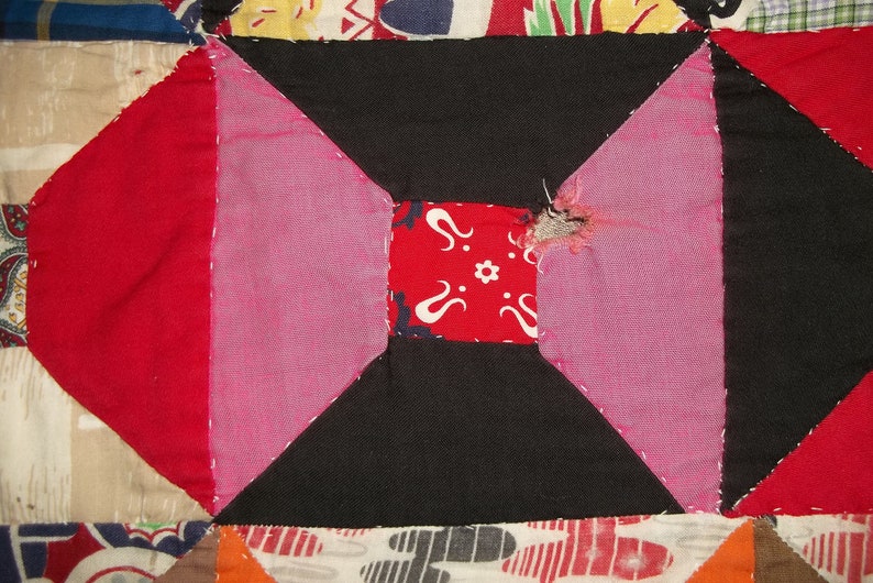 Vintage Cutter Quilt Piece Etsy