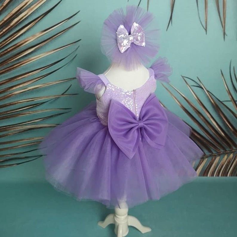 Lilac Baby Girl Dress for special occasions Toddler Birthday Etsy