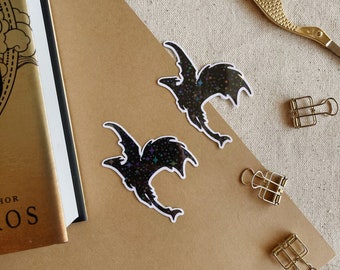 Dragon Sticker | Fourth Wing Sticker | Fantasy Book Sticker | Holographic | Kindle Sticker