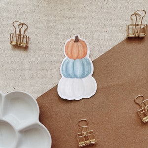 Fall Pumpkins Sticker Fall Waterproof Sticker Waterbottle Sticker image 1