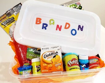 Personalized Boys Activity Box | Play-Doh, Stickers & Snacks