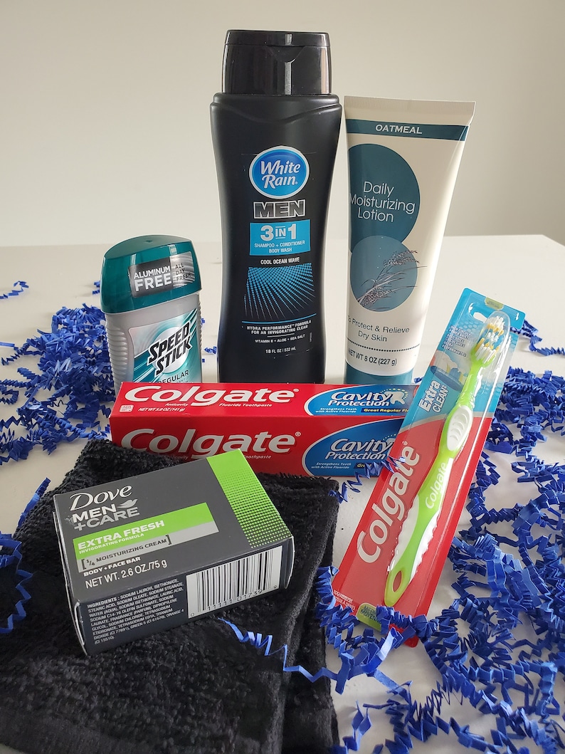 Men's Gift Basket Men's Toiletry Gift Basket Etsy