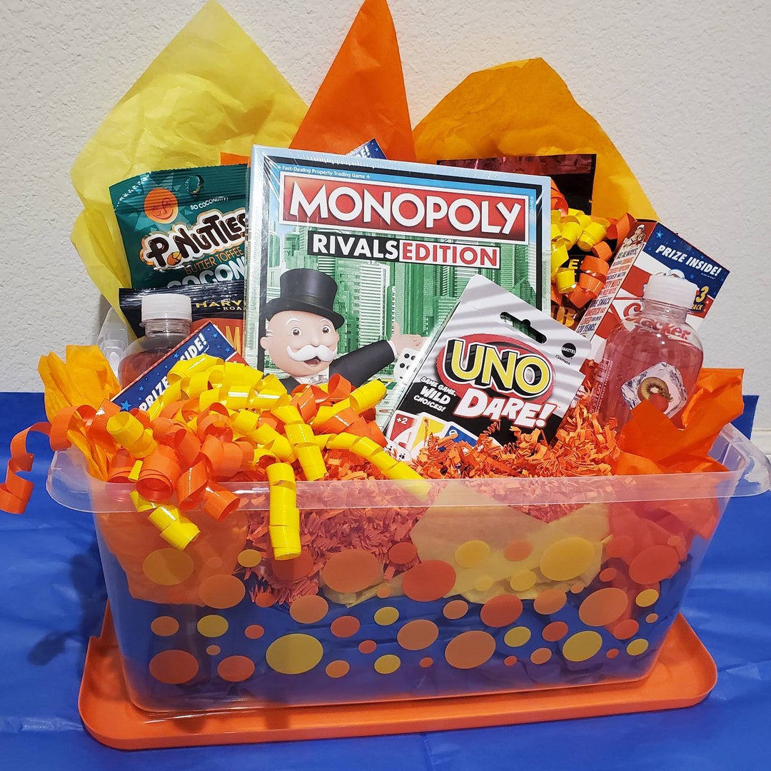 Game Night Basket Family Time Basket Family Activity Gift Set Board
