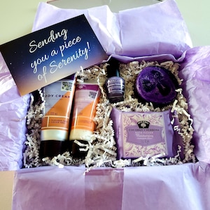 Purple Spa Gift Box | Self Care Box | Spa gift box | Lavender Gift Set | Bath gift box | Spa in a box | Birthday gift for her