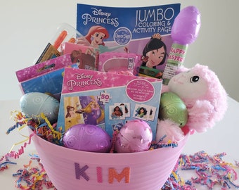 Prefilled Princess Gift Basket | Girls Birthday Gift | Prefilled Princess Basket | Princess Birthday Party | Gift for little girl