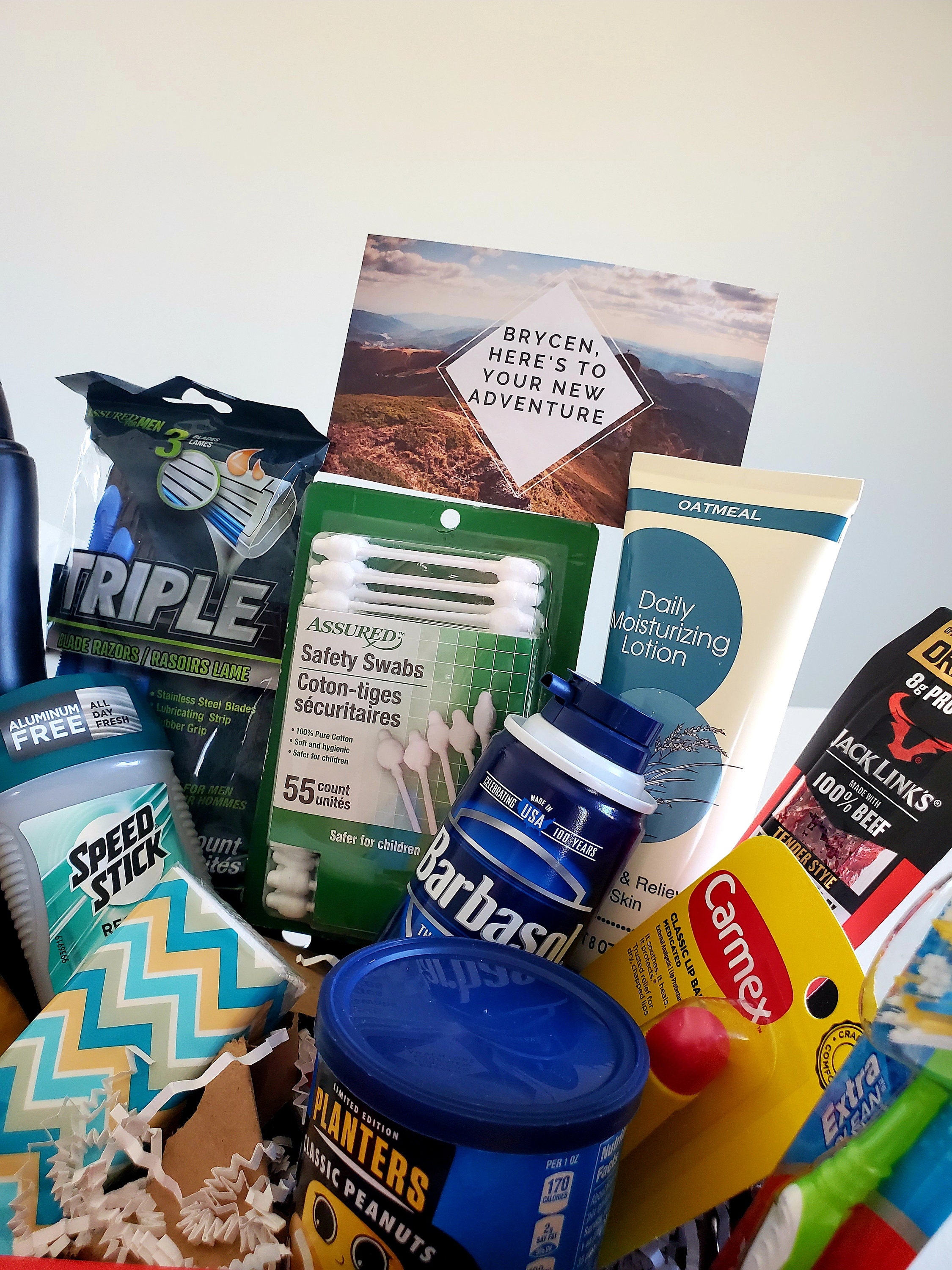 Mens Toiletry Gift Basket Teen Boy Gift Men's Gift Basket Men's Gift