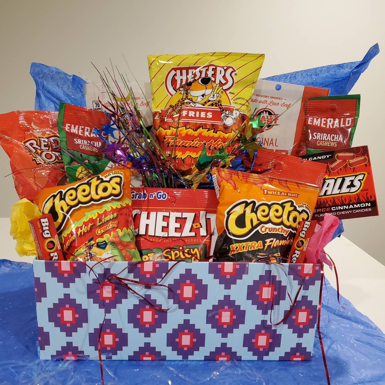 Hot and Spicy Snack Box Flaming Hot Snack Box Hot Snacks Etsy