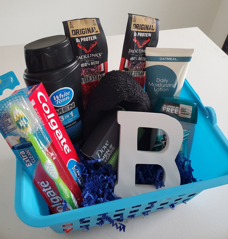 Men's Gift Basket Men's Toiletry Gift Basket Etsy