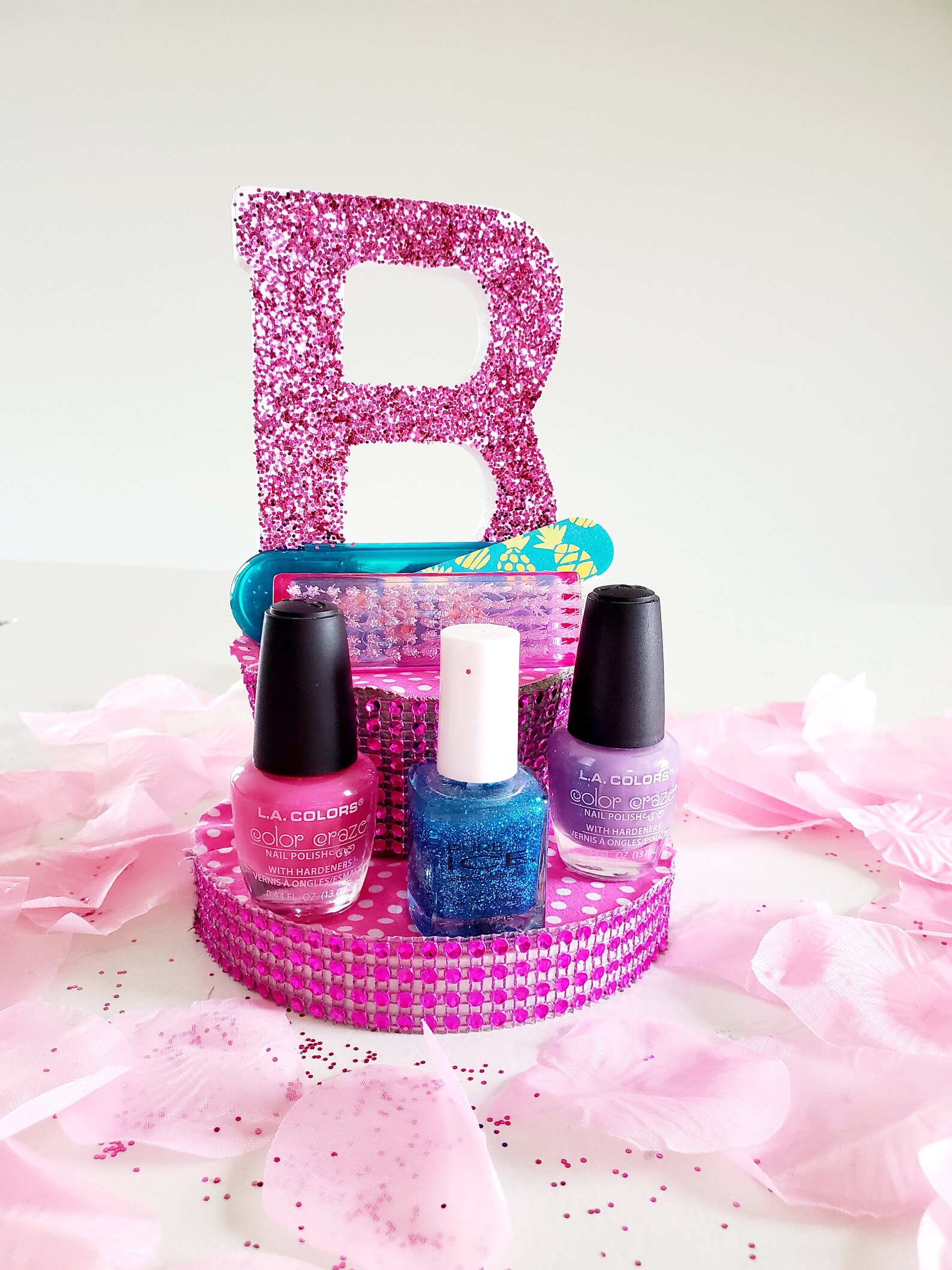Monogram Nail polish gift set Manicure gift set Nail Care Etsy