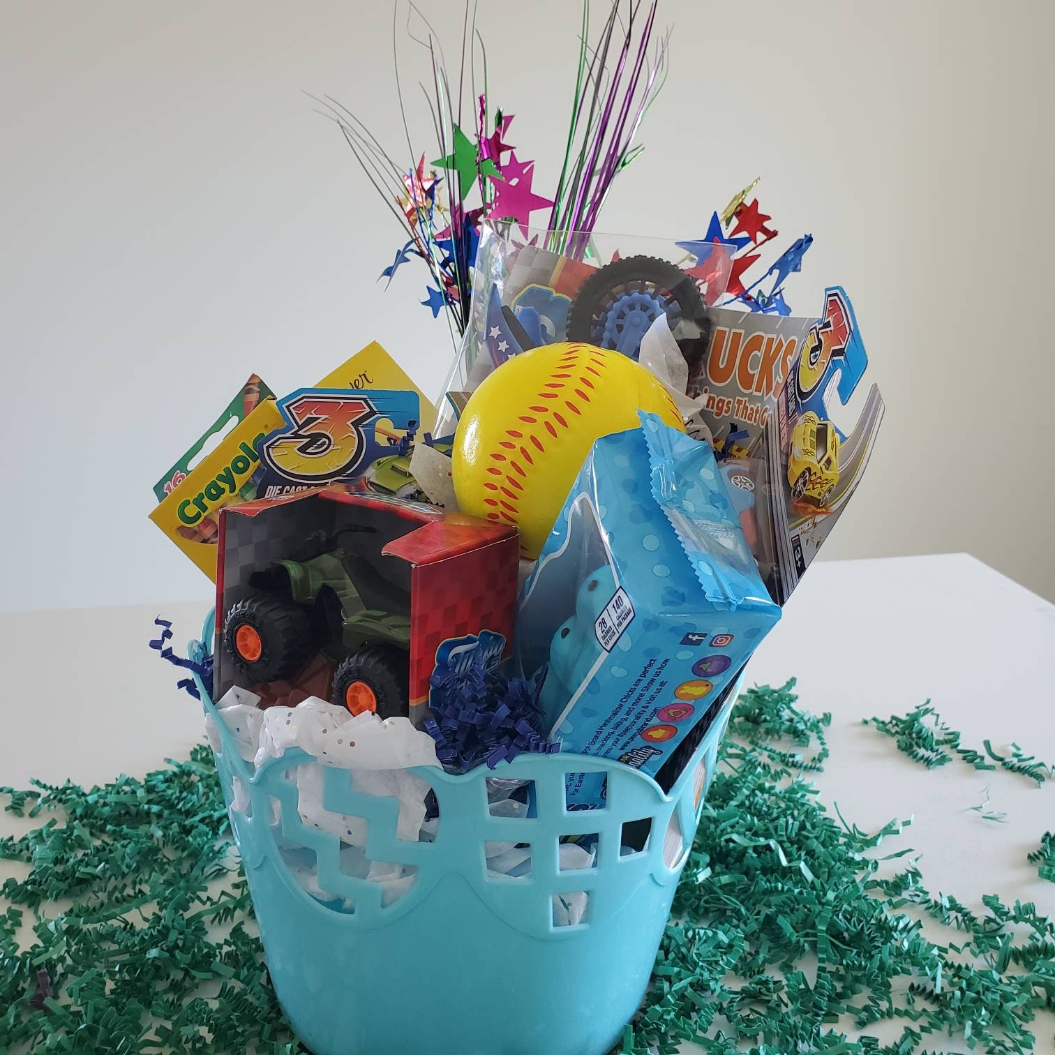 Boys Prefilled Basket Boys Basket of Cars Sports Basket Etsy