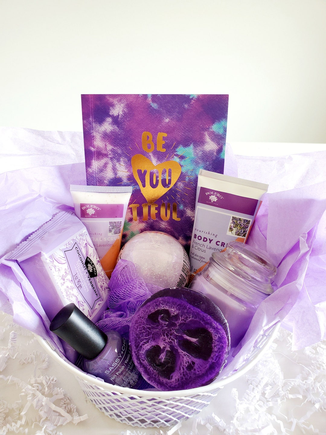 Best Mom in The World - Mothers Day Gift Basket - Handmade Natural Lavender Spa Gifts Set for Your Mom