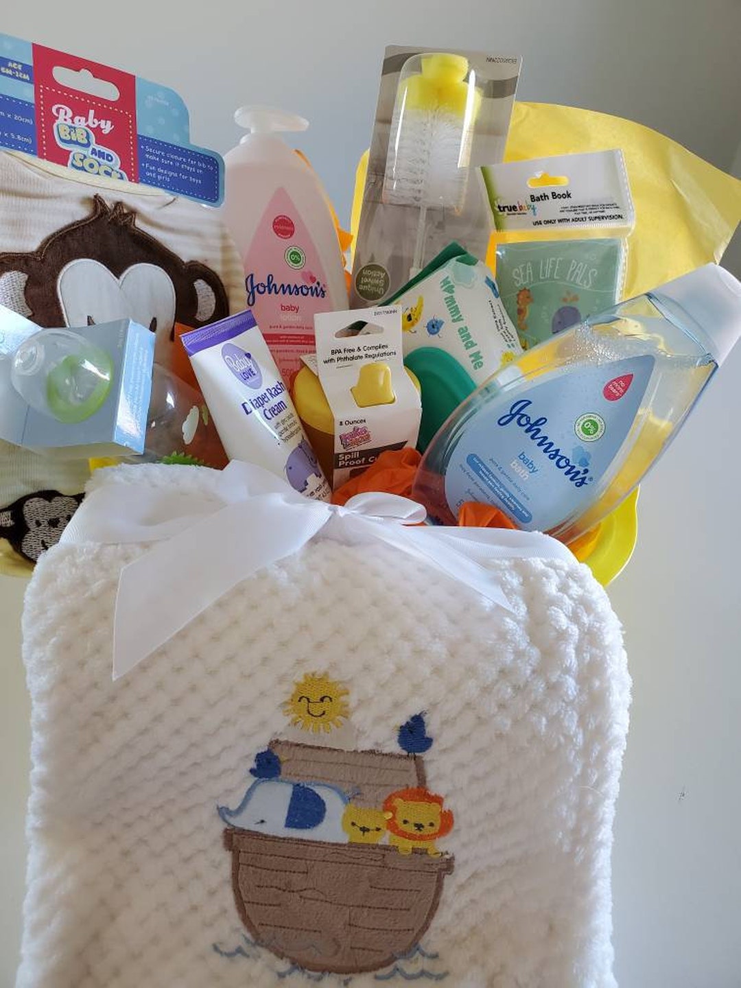 Panier cadeau baby shower Nouveau panier-cadeau pour bébé Panier