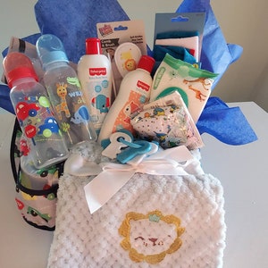 Baby shower gift basket | New baby gift basket | Welcome baby gift basket | Baby boy gift basket | Baby girl gift basket | Personalize