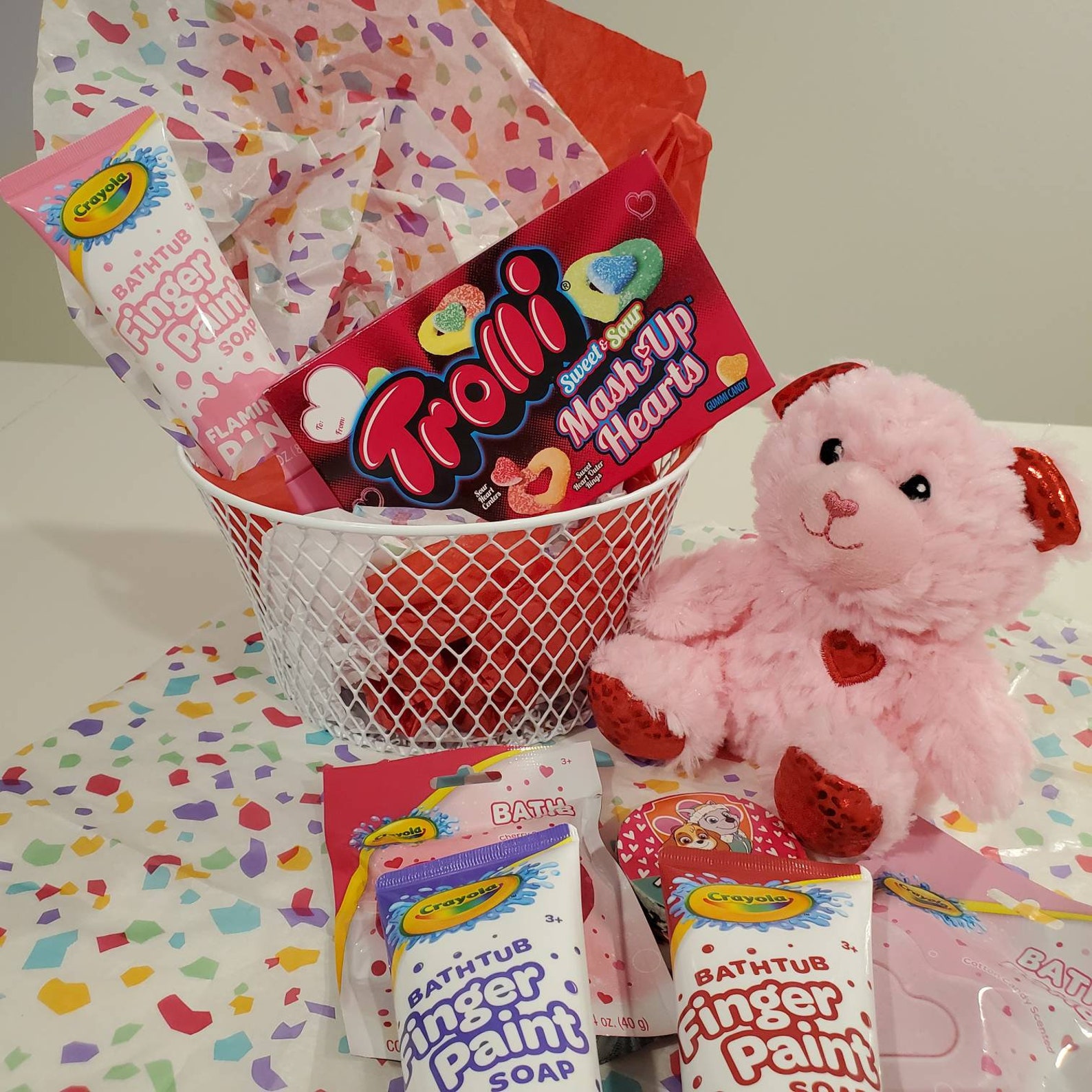 Kids Bath Gift Basket | Kids Birthday Bath Gift Set | Gift for Kids | Bath Finger Paints Gift ...