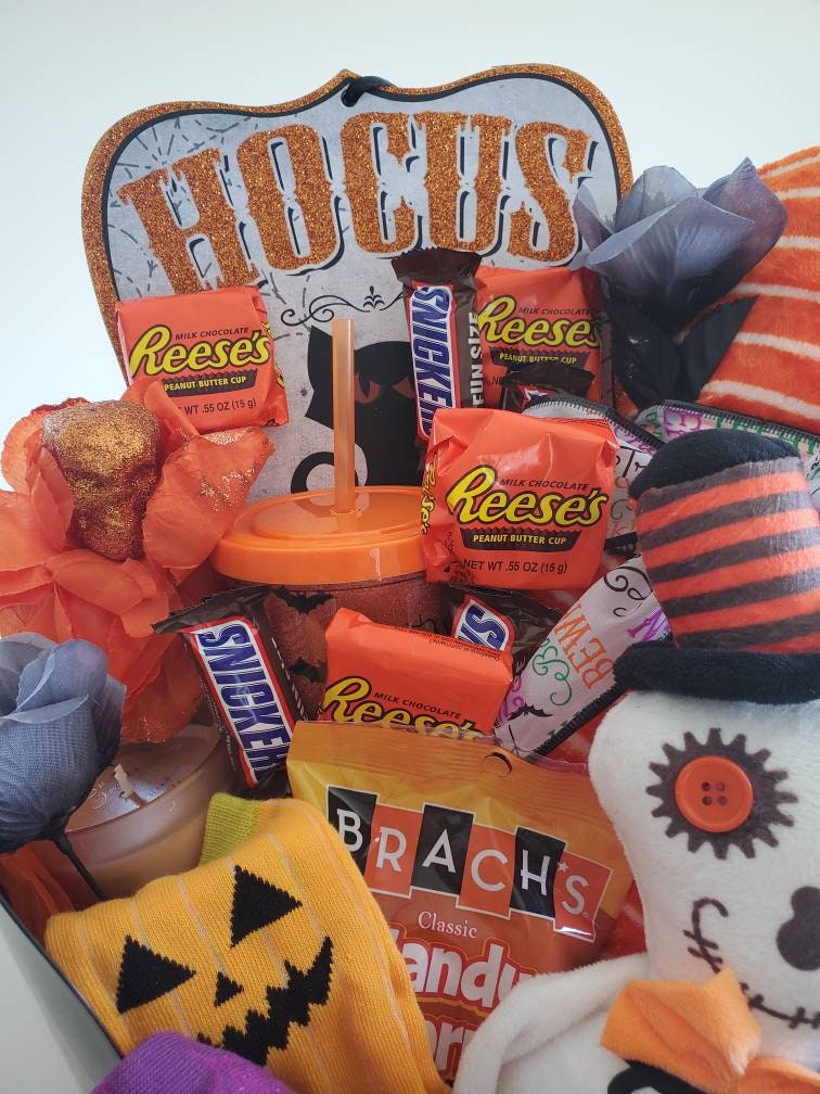 Teen Halloween Gift Basket Halloween Bucket Boo Basket Etsy New Zealand
