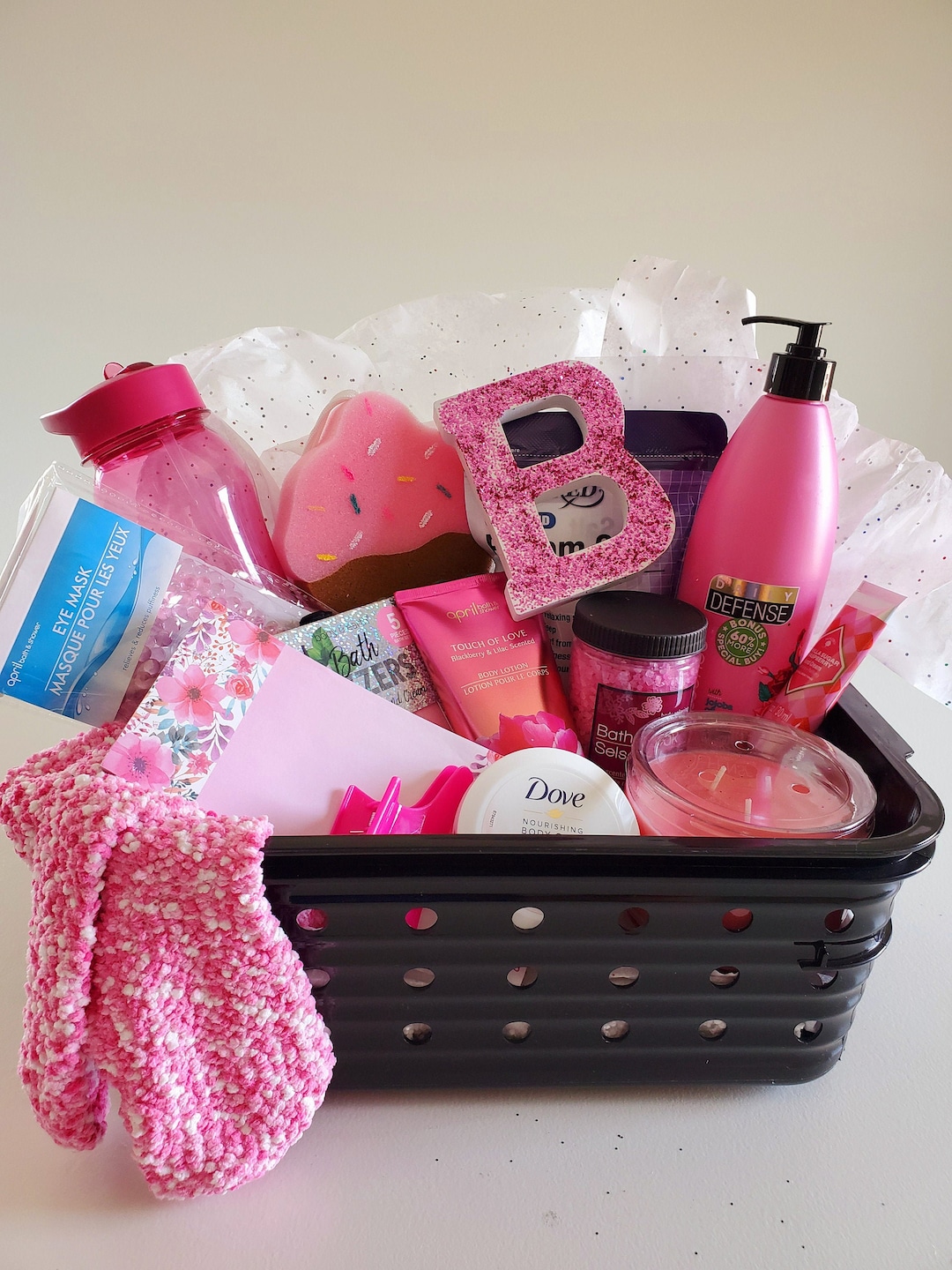 Women's Gift Baskets Spa Gift Basket for Her Sweet Blooms Spa Gift Basket  Mother's Day Gift Baskets deluxe spa products