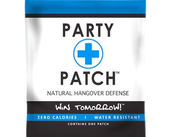 25 PARTY PATCHES HANGOVER Patch Custom Design / Logo .hangover Kits .party  Favors .welcome Bags .vitamin Patch 