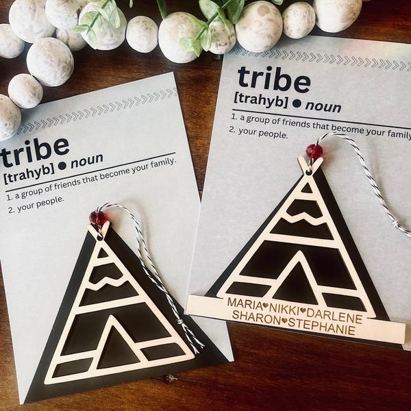 My tribe ornament ,Personalized tribe ornament, Friendship ornament, Best friends gift, Girlfriends gift, Sisterhood gift, Friends gift