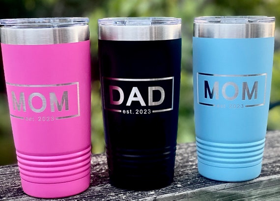 Mom and Dad Tumbler Set, New Mom Gift, New Parent Gift, New Dad