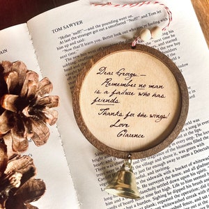 It&#39;s A wonderful Life ornament. It&#39;s A wonderful Life movie, Nostalgic Christmas ornament,  George Bailey, Friendship gift
