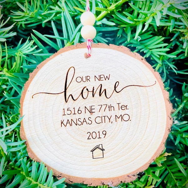 Our first home ornament, Our new home ornament, Personalized home ornament