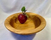 Unique Big Leaf Maple Bowl with flared sides.  This bowl is perfect for serving bread or crackers.  It makes a lovely office decorator item.