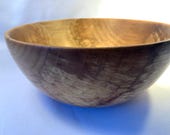 10 inch Maple Salad bowl.  Easy to use with food safe nut oil finish.  Wipe clean with a damp cloth.